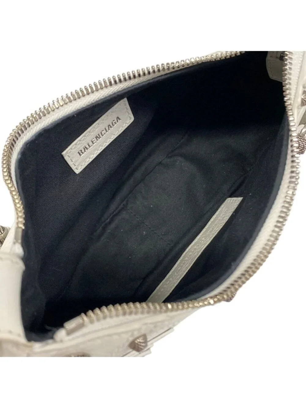Balenciaga Shoulder Bag le Cagole XS White Leather - Picture 7 of 15